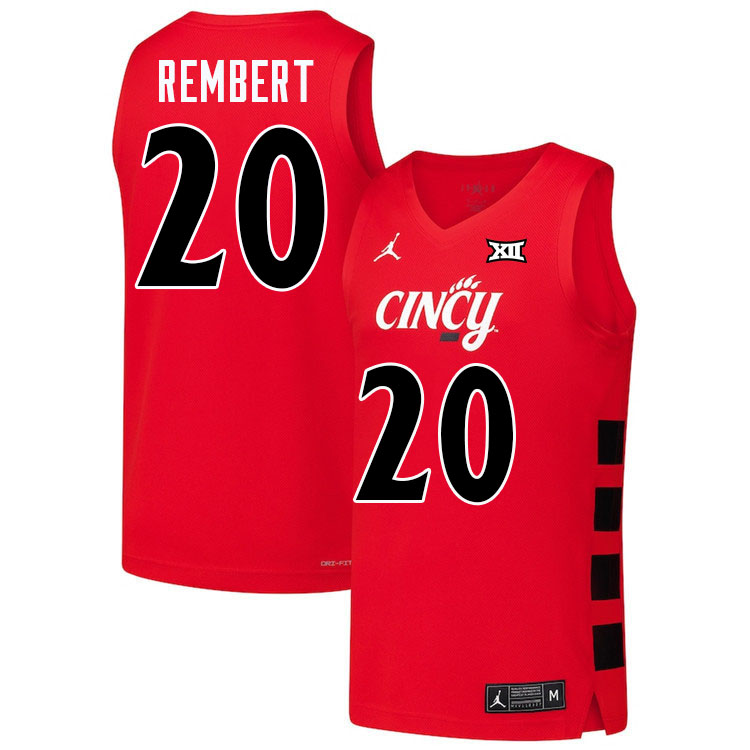 JJ Rembert Cincinnati Jersey,Cincinnati Bearcats #20 JJ Rembert Basketball Jersey Youth-Red